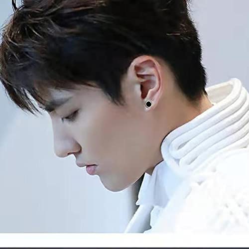 PK-302GD Classy Stainless Steel Round Stud Earring for Men