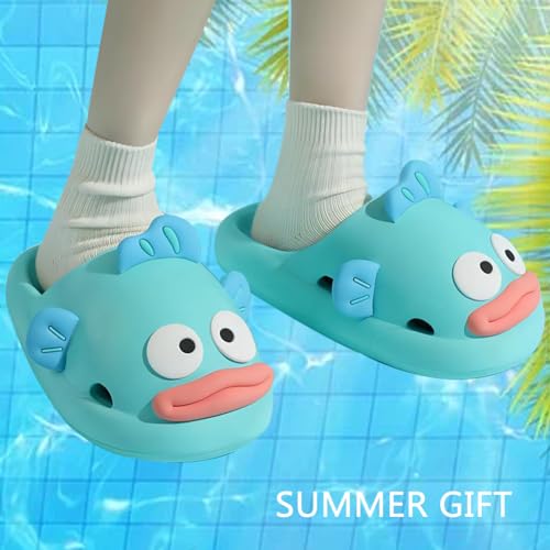 ClownFish Cloud Slides for Women Men Tongue Kiss Slippers Closed Toe Sandals Non-Slip Beach Shoes Fish Flops for Shower Animals Slipper3
