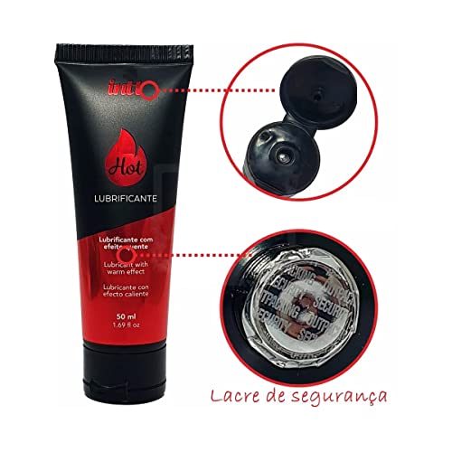 Lubrificante Gel Intt Hot Morango Esquenta Sabor Base d'água Deslizante Simulação de Lubrificação N
