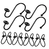 Gancho de ducha para baño: los ganchos para cortina de ducha son delicados y bonitos, pueden satisfacer fácilmente sus diferentes requisitos, gancho para cortina de baño