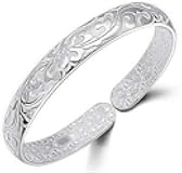 Generic Women Jewelry 925 Silver Sterling Silver Bracelet Fashion Cuff Bangle Chain Bracelets Practical Design, Medium
