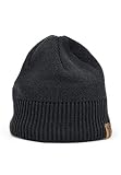 Elkline Strickmütze mit farbigem Rand und Fleece, Farbe:anthrazit