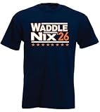Bo Nix Jaylen Waddle 2026 Denver Shirt T-Shirt Youth Medium Blue