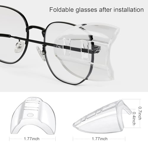 YunTuo 32 Pairs Glasses Side Shields Clear Slip On for Prescription Glasses by YunTuo - Used condition - Image 2