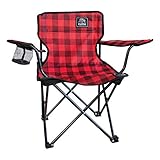 Pliable KUMA OUTDOOR GEAR Cub Junior Chaise à carreaux Rouge