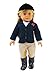 American Fashion World Riding Outfit for 18-Inch Dolls | Helmet and Boots Included | Premium Quality & Trendy Design | Dolls Clothes | Outfit Fashions for Dolls for Popular Brands