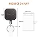 FEELSO Badge Holder Reel Retractable, Metal Heavy Duty Badge Holder with Belt Clip Key Ring and 6pcs Plastic ID Card Holders, Steel Wire Cord Up to 25 inch (2 Pack)