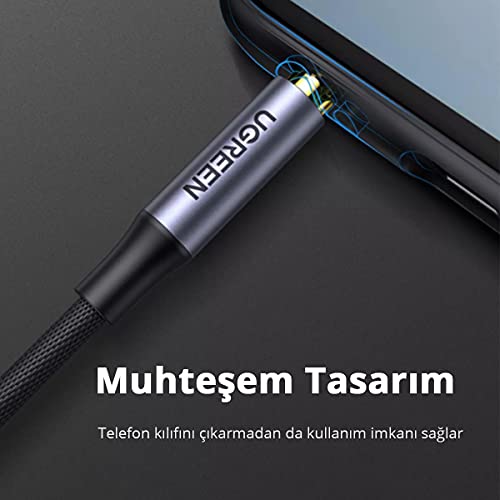 Image of Ugreen 3.5mm Hi-Fi Male to Male TRRS Aux Audio and Microphone Cable 1.5 Meter Black