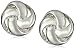 Anne Klein"Classy Clippers" Silver-Tone Knot Clip-On Earrings