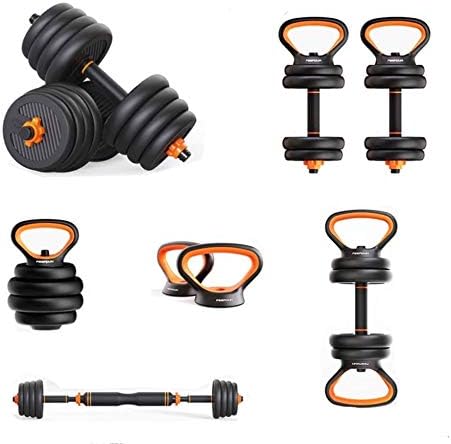 Adjustable Dumbbell,Adjustable Weight,Dumbbell Sets,Weight Set 0f 2,Kettlebells, Barbells, Push-ups Set,Total Weight 44 lbs