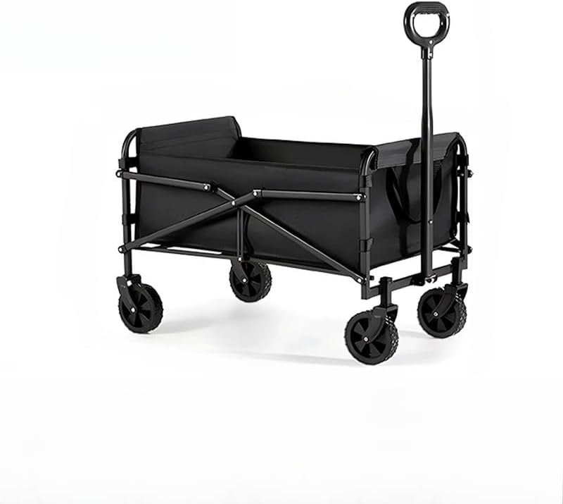 HZCYS アウトドアワゴン 230L耐荷重200KG（ブラック+グリンカバー