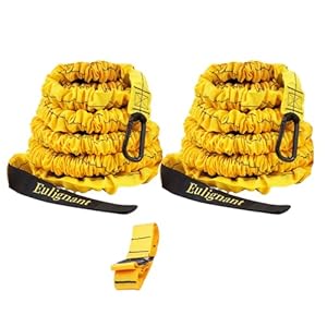 Elastic Battle Ropes & Resistance Trainer, Workout Ropes for Endurance Strength, Cardio, and Agility Training, Extendable up to 30 Feet, 80 lbs