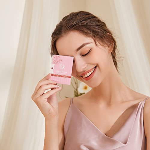 Image of Rose Oil Blotting Sheets for Face, 100 Count Biodegradable Oil Absorbing Paper with Natural Rose Extract, Eco-Friendly Makeup-Friendly Blotting Papers for Oily Skin, Portable Face Sheets