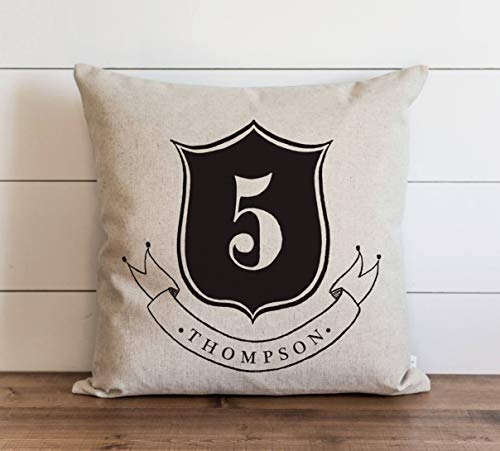 Promini Family Crest Last Name Pillow Cover Everyday Wedding Housewarming Anniversary Initial Gift
