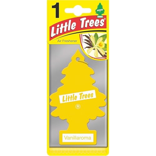 Image of LITTLE TREES Car Air Freshener | Hanging Paper Tree for Home or Car | Vanillaroma | Single Tree per Package