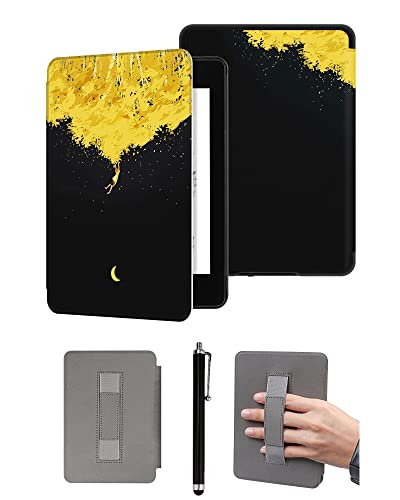 Custodia da 6 Slim Painted per Kindle 11th Generation-2022 Modello C2V2L3 . Protettiva Impermeabile con Funzione da Auto-Veglia A Sonno con Design del Cinturino Manuale