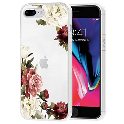 Coque iPhone 8 Plus fleurie transparente en silicone souple pour sublimer vos photos