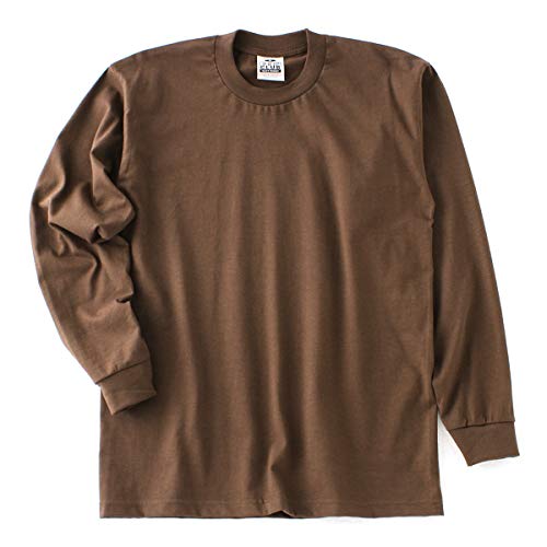[プロ クラブ] ロンT 無地 長袖 HEAVY WEIGHT L S TEE (114)[並行輸入品] (L, ブラウン)（Amazon）