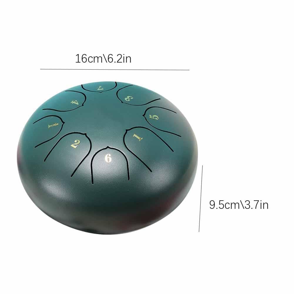 Tambor etéreo de jardín al aire libre de 6 pulgadas y 8 tonos Bateria Musical Tambor Lengua Meditación Lluvia Impermeable S4p6 Campanillas de lluvia