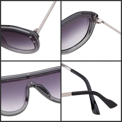 Lunettes de soleil surdimensionnées MUTYNE pour femme grand cadre de luxe
