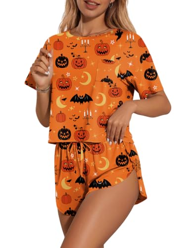 Image of Ekouaer Womens Pajama Sets Sexy Lounge Sets Side Split Short Pj Sets