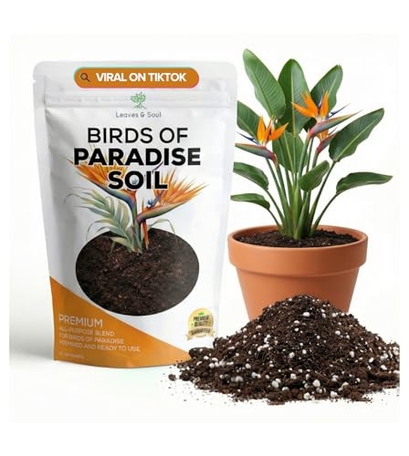Professional Birds of Paradise Soil | Premium All Purpose Blend | Extra Large 8.2 Quarts | Ready to Use for Indoor Plants | Peat Moss, Coco Coir, Perlite, Dolomite