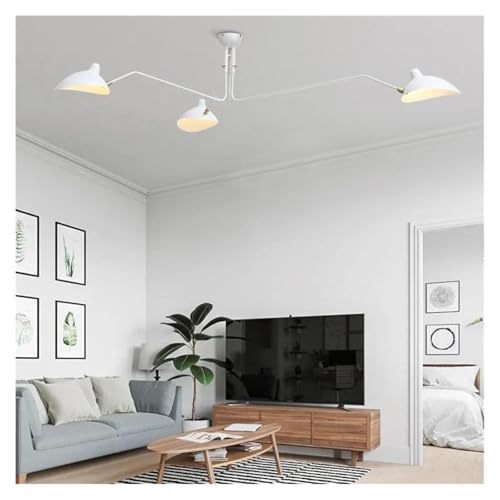 Luminaires vintage et lustre moderne blanc suspension salon plafonnier