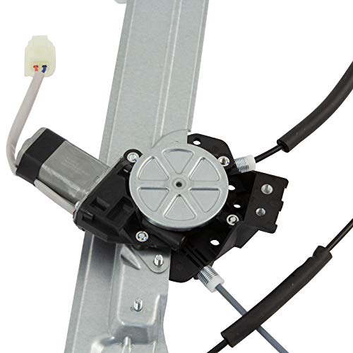 Image of TRQ Front Driver Side Power Window Motor and Regulator Assembly Power Express Down Compatible with 2013-2019 Ford Escape