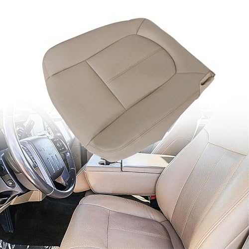 AOUTTUOA Driver Side Bottom Replacement Perforated Microfiber Leather Seat Cover Tan Compatible with Ford F250 F350 F450 F550 Lariat 2011 2012 2013 2014 2015 2016 by AOUTTUOA - Image 8