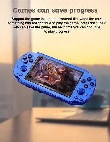 CZT Console de Jeux vidéo 4,3 Po 8 Go intégrée à 2100 Jeux gratuits pour Plusieurs simulateurs Console de Jeu Portable Vidéo/Musique Ebook Sortie TV Le Jeu Peut être archivé Cadeaux de Noël – Image 5