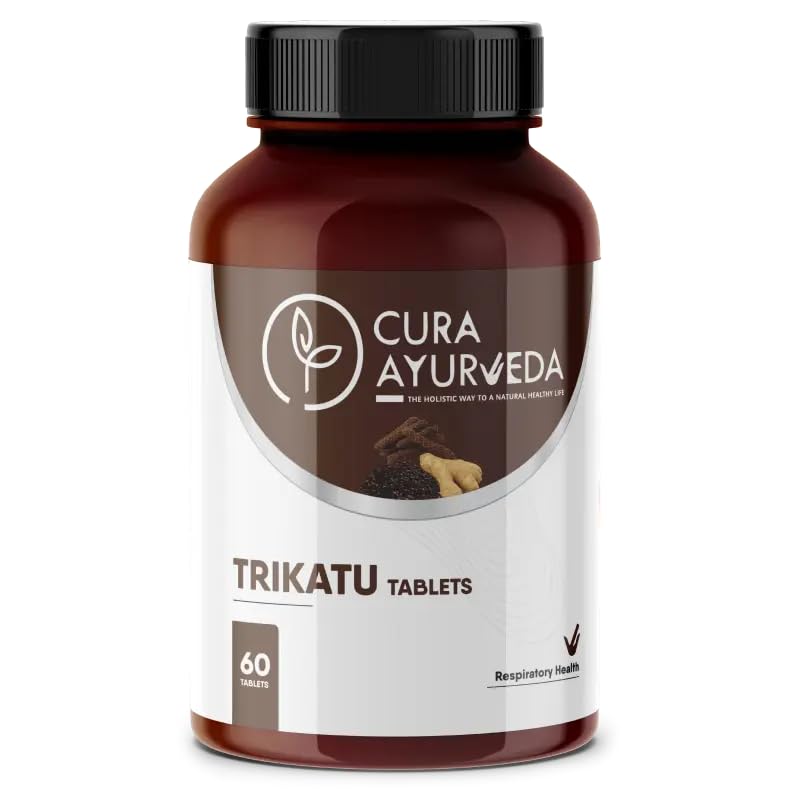 Trikatu Tablets 100% Natural Respiratory Wellness - Pack of 60 Tablets