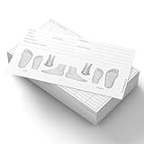 100 schede di registrazione per podologia usa e getta, 15 x 10 cm o 12 x 20 cm, cartoncino pesante, schemi dei piedi per annotazione, trattamento del paziente e note per podologi e professionisti