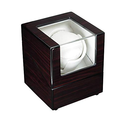 Timlog Single Automatic Watch Winder With High Gloss Piano Lacquer Finish Wooden Watch Winders With Quite Japanese Motor For Automatic Watches 4 Rotation Modes #TOP6