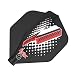 8 Flight Dart Flights Black Phil Taylor No.2 Moulded Flight System