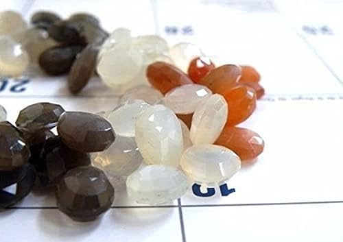 Pierre de lune multi AAA perles facettées pour bijoux haut de gamme
