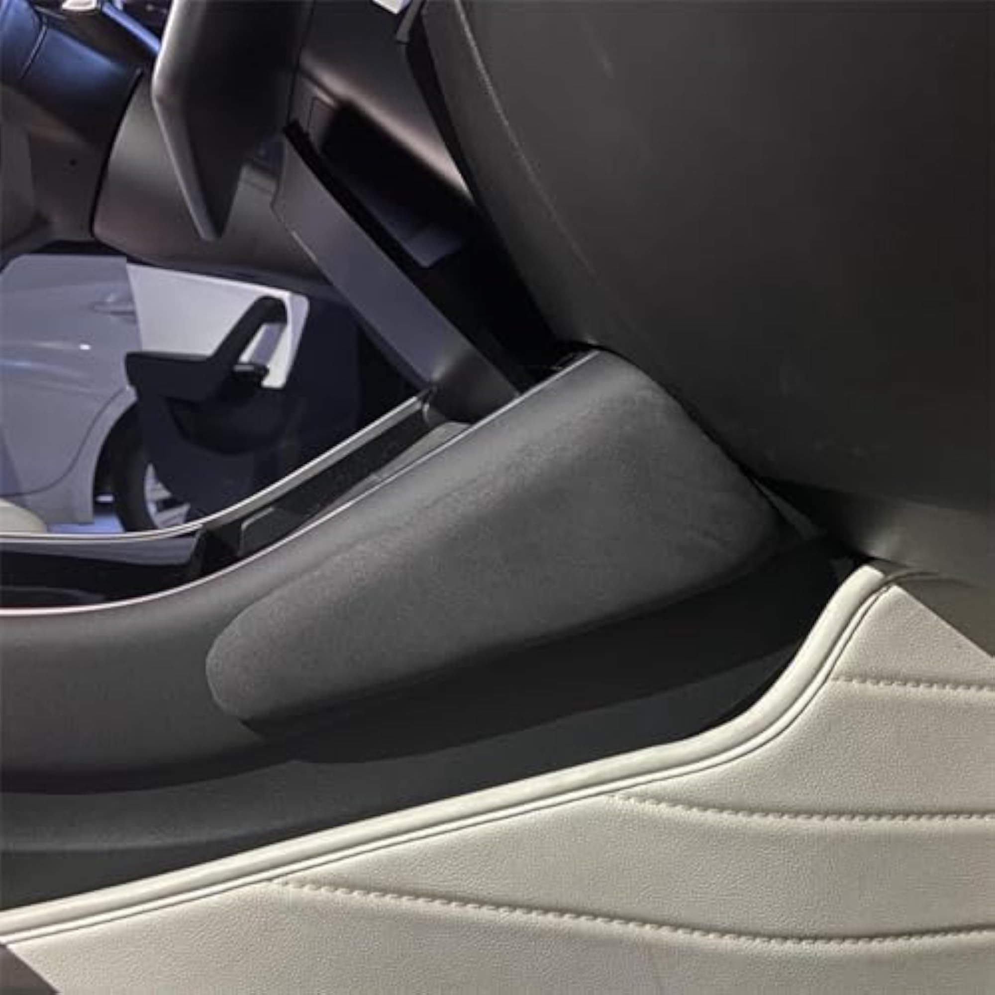 Soft Car Leg Cushion Knee Pad for Tesla Model 3 Y, Suede