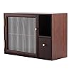 zyr Japanischer Stil Desktop-Aufbewahrungsschrank Teekanne Kaffeetasse Sideboard Multi-Layer Kleines Kabinett Auf Dem Tisch Haushalts-Tee-Raum-Tee-Set Staubdichte Schrank Rack Pantry Lagerung