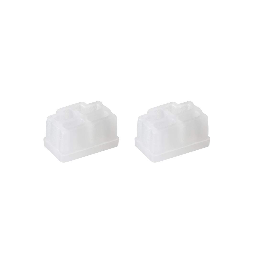 sourcing map 20 szt. RJ45 nakładka ochronna silikon Ethernet Hub przyłącze ochrona przed kurzem osłona 12 mm x 8,3 mm przezroczysta