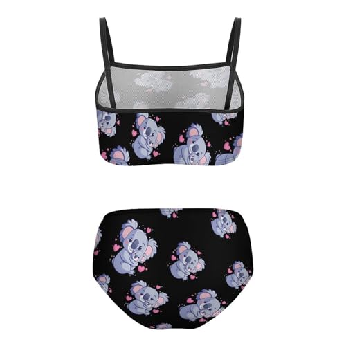 Koala Mama Girls Swimsuits Two Piece Bikini Sets Beach Sport Swimwear Bathing Suit2