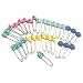 GTONEE Cute Animal Fruit Baby Safety Pins Secure Clips for Fastening Baby Clothes Diaper Napkins Stainless Steel 5CM 30PCS (Animal)