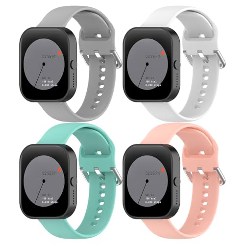 [ExtraFortunato] CMF by Nothing Watch Pro (D395) �Ή� ���� �ւ� �o���h �X�g���b�v �\�t�g �V���R�� (B (4�{�Z�b�g), ��^)