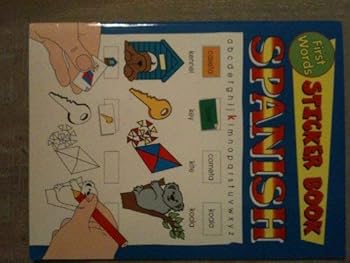 Paperback Spanish First Words Sticker Book