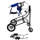 Verstellbarer Rollator mit Stand-Up-Unterstützung und Dual-Bremsen für Mobilitätshilfe und Training der unteren Gliedmaßen