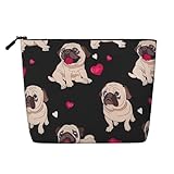 Angemessener Platz: Jede Make-up-Tasche misst 17 x 24,1 cm, genug Kapazität für viele gewöhnliche Gegenstände, wie Make-up-Pinsel, Mascara, Lippenstift, Tücher, Lippenbalsam und so weiter, bringt mehr Komfort in Ihr Leben.