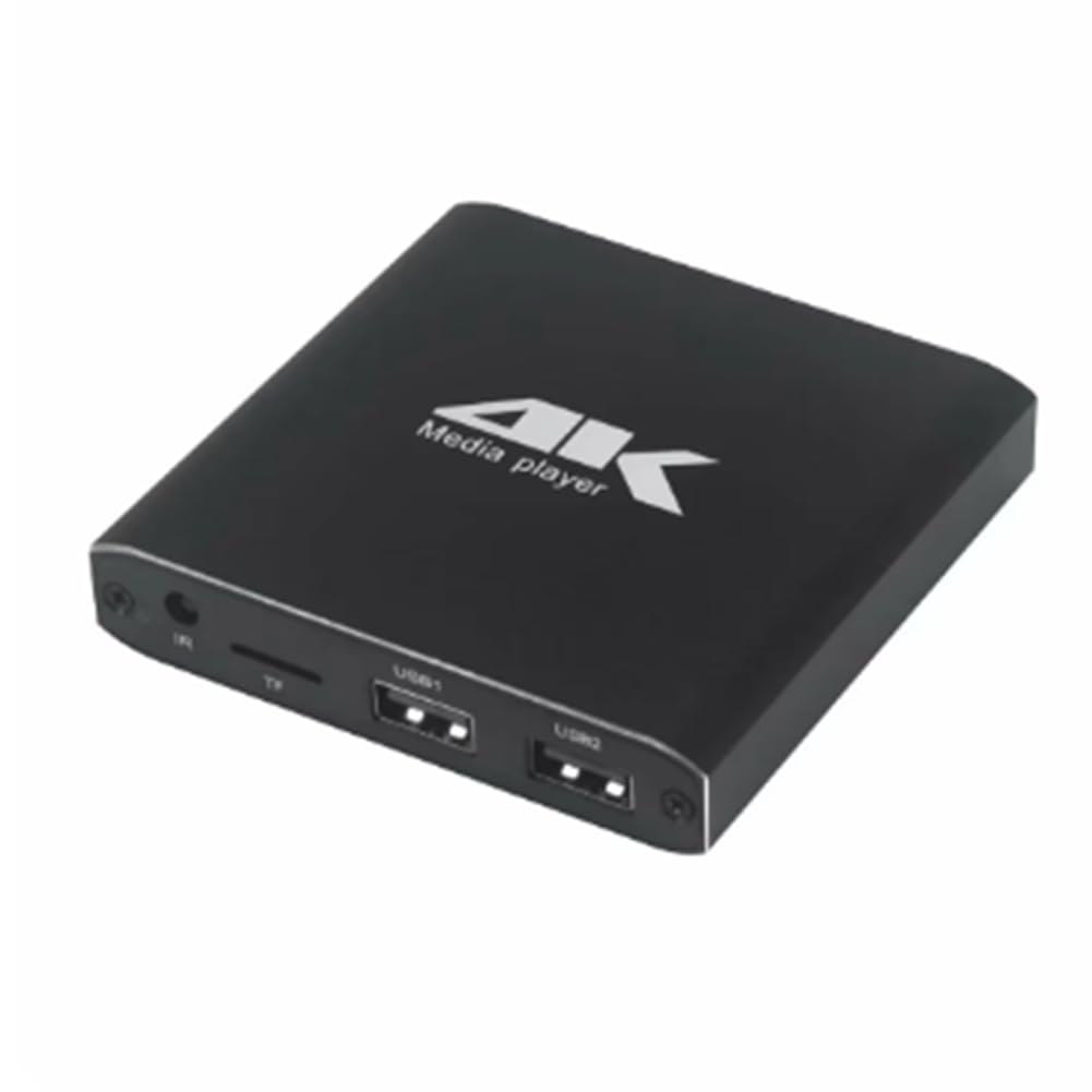 Mini 4K 265 Reproductor de Publicidad Media Player Soporte TF Tarjeta de Disco USB 1080P Full HD Multimedia HDD Player Enchufe de la UE