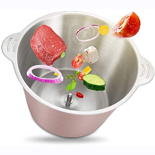 TVSKWMRQ Fleischwolf-Home Fleischwolf, Küchenmaschine 2L Edelstahl Lebensmittelzerkleinerer für Fleisch, Gemüse, Obst und Nüsse, Edelstahlschüssel 6 TVSKWMRQ Fleischwolf-Home Fleischwolf, Küchenmaschine 2L Edelstahl Lebensmittelzerkleinerer für Fleisch, Gemüse, Obst und Nüsse, Edelstahlschüssel