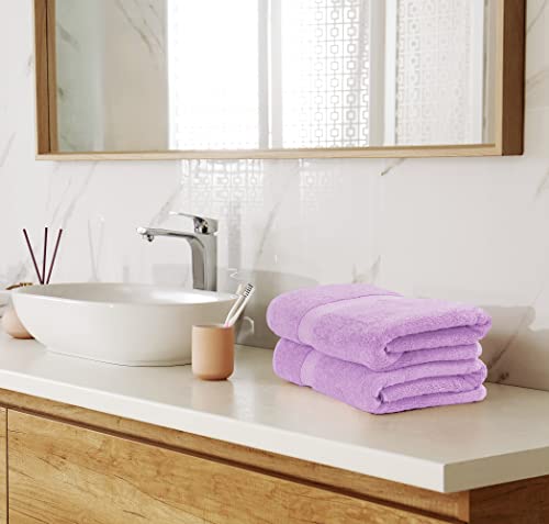 Image of Utopia Towels 8 Piece Luxury Towel Set - Majestic Plush, Super Absorbent & Quicker-to-Dry, Thick 100% Ring Spun Cotton Towels for Bathroom, Spa & Hotel - 2 Bath, 2 Hand, 4 Washcloths, Lavender