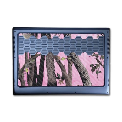 Image of Carbon Fiber Laptop Skin Compatible with Alienware M16 R2 (2024) - Pink Tree Camo - Premium 3M Vinyl Protective Wrap Decal Cover - Easy to Apply | Crafted in The USA by MightySkins