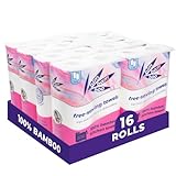 Bim Bam Boo 2-Ply Tree-Free Strength Premium Bamboo Paper Towels, 16 Rolls of 100% Bamboo Kitchen Towels