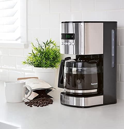 Kenmore-840704-Programmable-Coffee-Maker-Pack-of-3-12-Cup-Stainless-SteelBlack Kenmore 840704 Programmable Coffee Maker Pack of 3 12 Cup Stainless SteelBlack